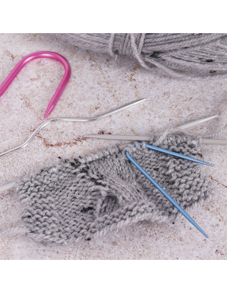 Satz von 3 Zopfnadeln für Stricken