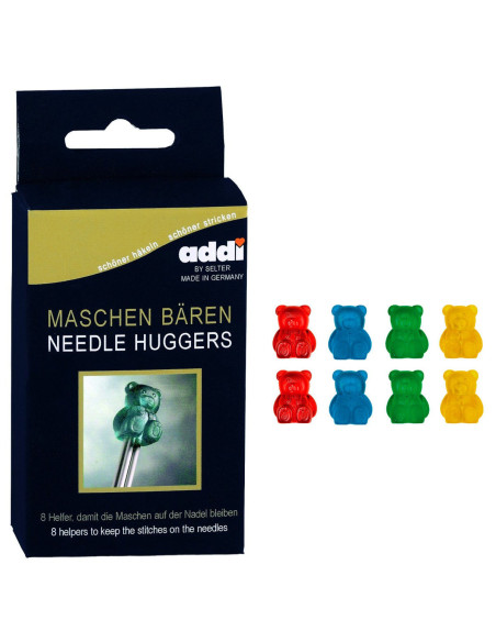 Set mit 8 Stoppern für Stricknadeln addi