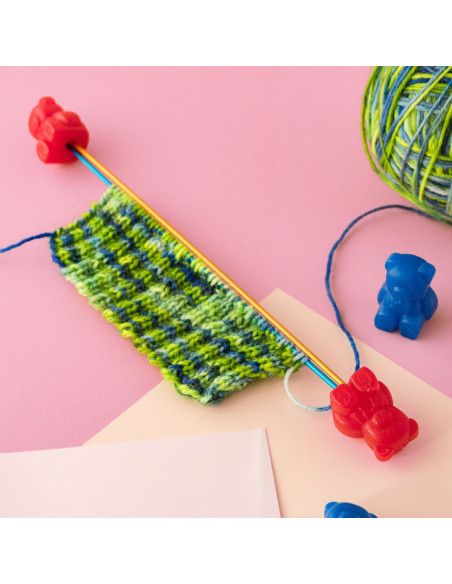 Set mit 8 Stoppern für Stricknadeln addi