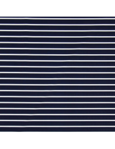 Lycra-Badeanzugstoff - Blau-weiß gestreift 2