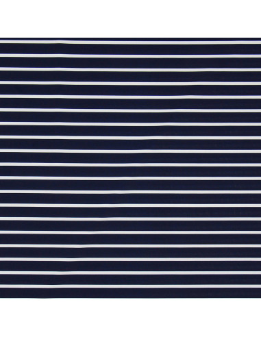 Lycra-Badeanzugstoff - Blau-weiß gestreift