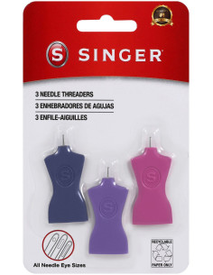 Set von 3 Nadeleinfädlern Modell Singer