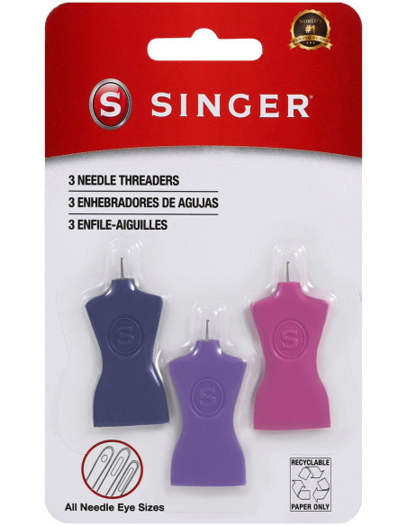 Set von 3 Nadeleinfädlern Modell Singer