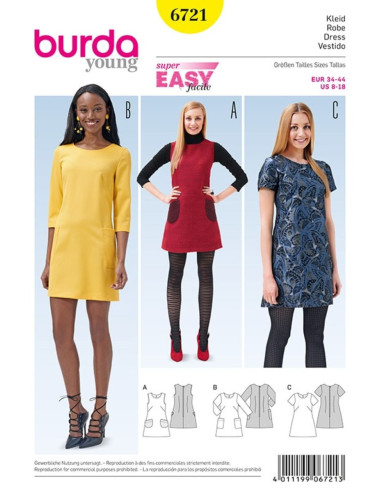 Kleidmuster - Burda 6721