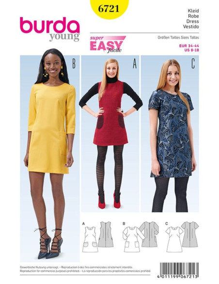 Kleidmuster - Burda 6721