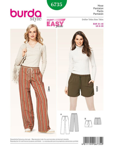 Hosenmuster - Burda 6735