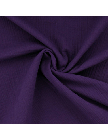 Doppellagiger Baumwollstoff - Violett