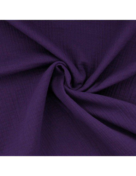 Doppellagiger Baumwollstoff - Violett