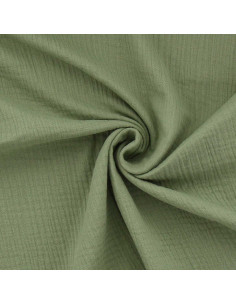 Doppellagiger Baumwollstoff - Khaki