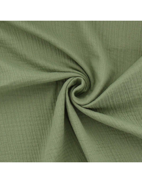 Doppellagiger Baumwollstoff - Khaki