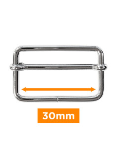 Schiebeschnalle - Silber 30 mm
