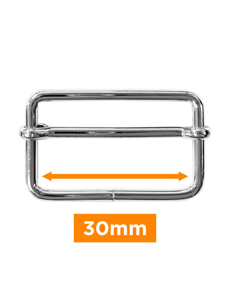 Schiebeschnalle - Silber 30 mm