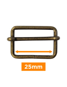Gleitende Schnalle - Bronze 25 mm