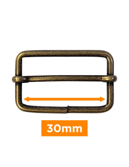 Schiebeschnalle - Bronze 30 mm