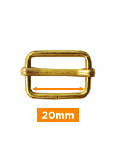 Schiebeschnalle - Gold 20 mm