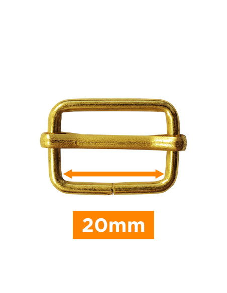 Schiebeschnalle - Gold 20 mm
