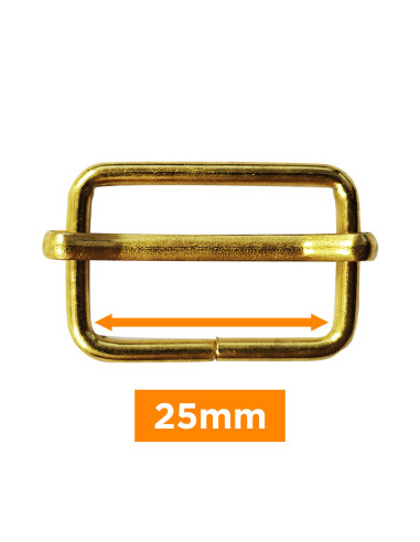 Schiebeschnalle - Gold 25 mm