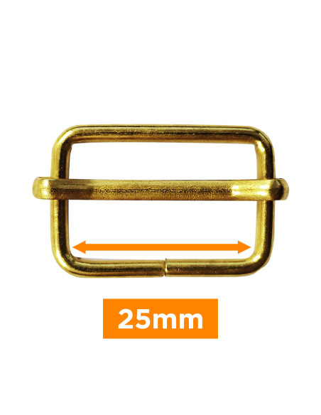 Schiebeschnalle - Gold 25 mm