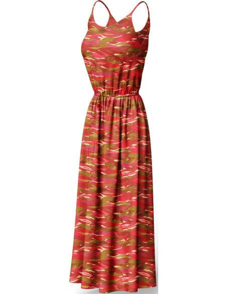 Fantasie-Viskosestoff - Kiyo Rot und Rosa
