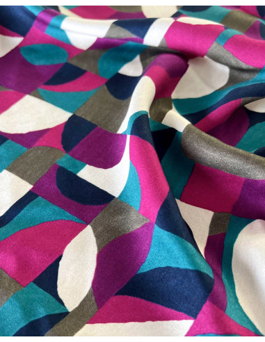 Viscose-Satin-Stoff Néo Pop - My Dress Made