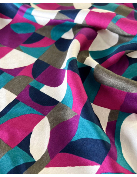 Viscose-Satin-Stoff Néo Pop - My Dress Made