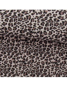 Bedruckter Musselin-Stoff - Wildes Beige