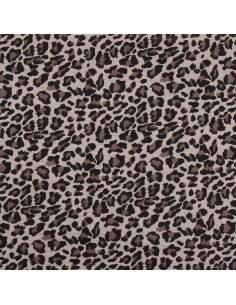 Bedruckter Musselin-Stoff - Wildes Beige 2