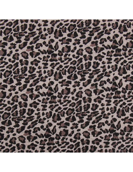 Bedruckter Musselin-Stoff - Wildes Beige