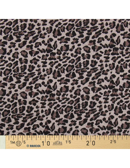 Bedruckter Musselin-Stoff - Wildes Beige