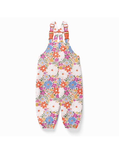 Wasserdichter Stoff für Regenmantel - Choupette rosa und orange