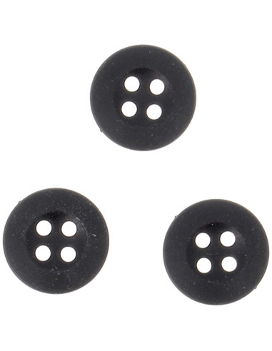 Weiche schwarze Knöpfe zum Annähen für Pyjamas und Homewear von Bohin