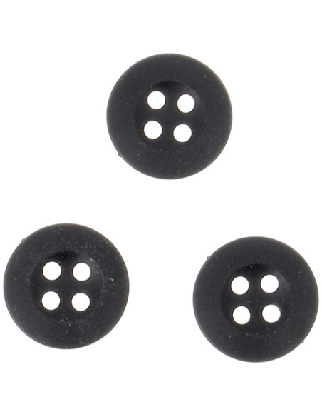 Weiche schwarze Knöpfe zum Annähen für Pyjamas und Homewear von Bohin