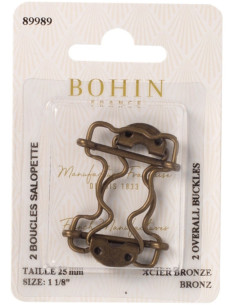 Spezielle Latzhosenschlaufen 25 mm Bronze Bohin