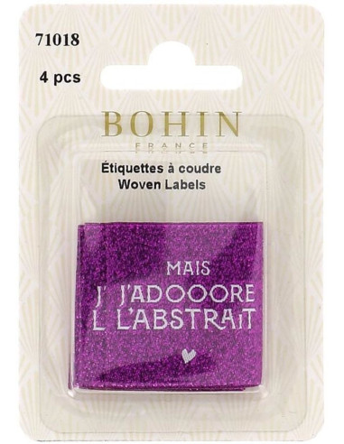 Set von 4 zum Annähen - Aber ich liebe das Abstrakte