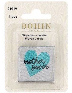 Set aus 4 Aufnähetiketten - Mother sewer 2