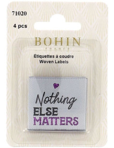 Satz von 4 Aufnähetiketten - Nothing Else Matters 2