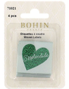 Set von 4 Aufnäh-Etiketten - Prächtig 2