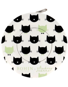 Rollmaßband 150 cm Motiv Katze Bohin