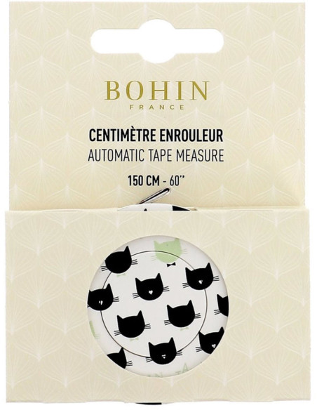 Rollmaßband 150 cm Motiv Katze Bohin