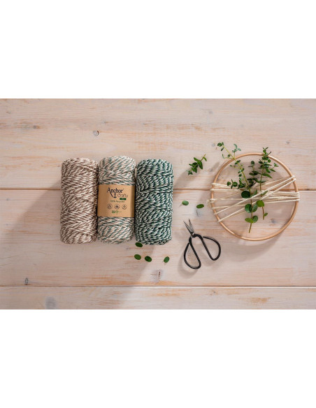 Recyceltes Makramee-Baumwollgarn Crafty Fine Multico Anchor