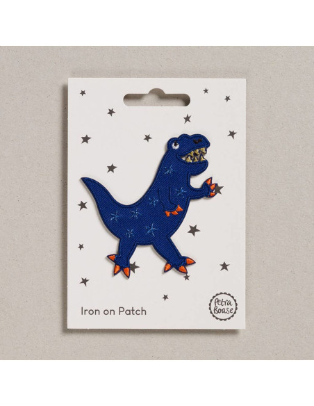 Bügelbild - Blauer Dinosaurier