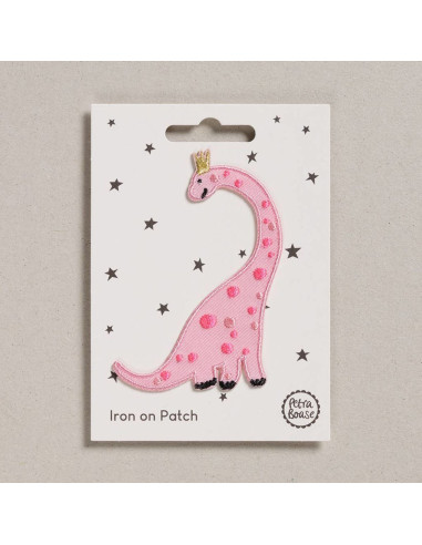 Bügelbild - Rosa Dinosaurier