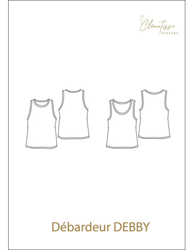 Debby Tanktop-Muster - Clématisse Muster