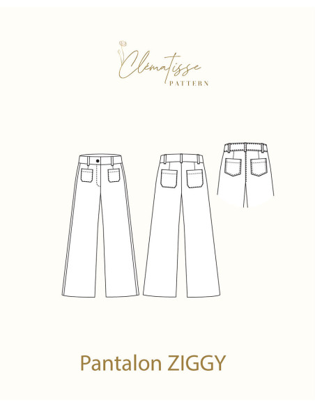 Ziggy-Hosenmuster - Clématisse Pattern
