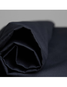 Oxford-Baumwollstoff Deep Charcoal - Atelier Brunette