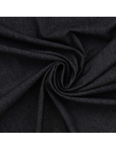 Chambray-Denimstoff - Schwarz