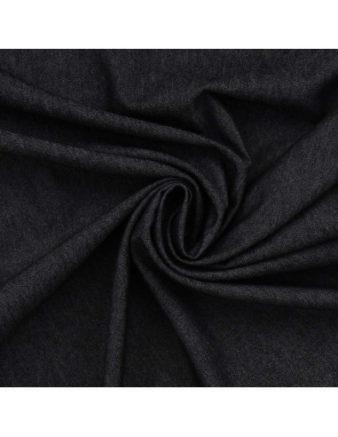 Chambray-Denimstoff - Schwarz