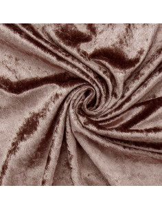 Pannesamtstoffe - Taupe