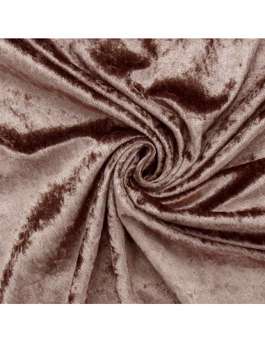 Pannesamtstoffe - Taupe