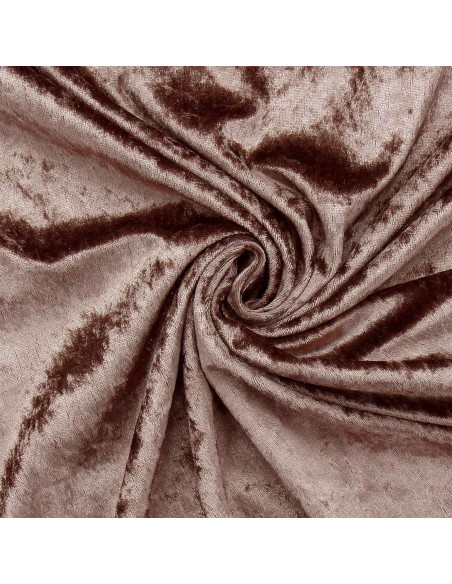 Pannesamtstoffe - Taupe